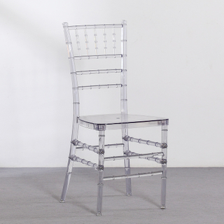 PC Acrylic Chiavari Chair in Transparent Crystal Smoke，Bamboo Shaped Chair for Wedding Event