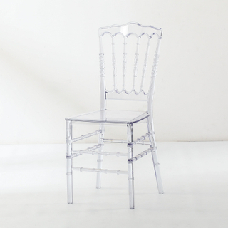 Acrylic Napoleon Chiavari Wedding Chairs in Transparent Crystal Smoke Chair for Event and Home Dining