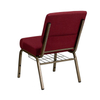Worship Commercial Banquet Church Chair Sturdy 16 Gauge Thicker Steel Frame 21 inches Comfortable Padded Chair