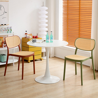 Modern Design Plastic Rattan Furniture Airy Side Chairs, Dining Chairs PP-868