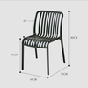 Wholesale Armless Stackable Colorful Plastic Dining Chairs For Home And Restaurant PP-653
