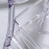 PC Acrylic Phoenix Wedding Chair in Transparent Crystal Smoke for Event and Home Dining