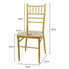 Metal Chiavari Chair for Wedding Hotel Party Home Garden Event Decor Planning Rental - Gold